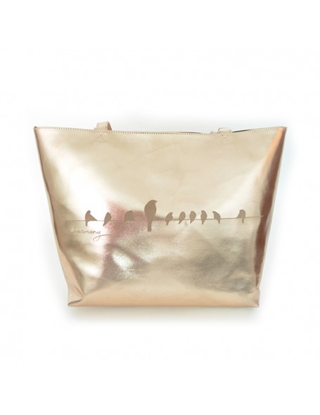 Bolsa Cobre Pájaros